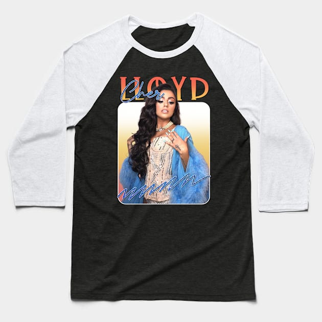 RETRO VINTAGE CHER LLOYD BOOTLEG STYLE Baseball T-Shirt by Archer Expressionism Style